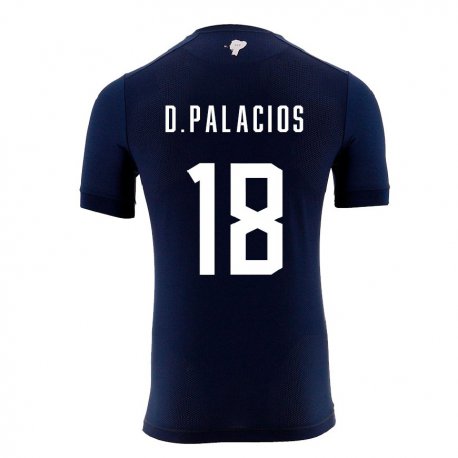 Kandiny Férfi Ecuadori Diego Palacios #18 Sötétkék Idegenbeli Jersey 22-24 Mez Póló Ing