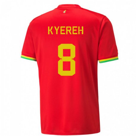 Kandiny Férfi Ghánai Daniel-kofi Kyereh #8 Piros Idegenbeli Jersey 22-24 Mez Póló Ing