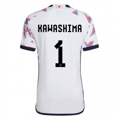 Kandiny Férfi Japán Eiji Kawashima #1 Fehér Idegenbeli Jersey 22-24 Mez Póló Ing