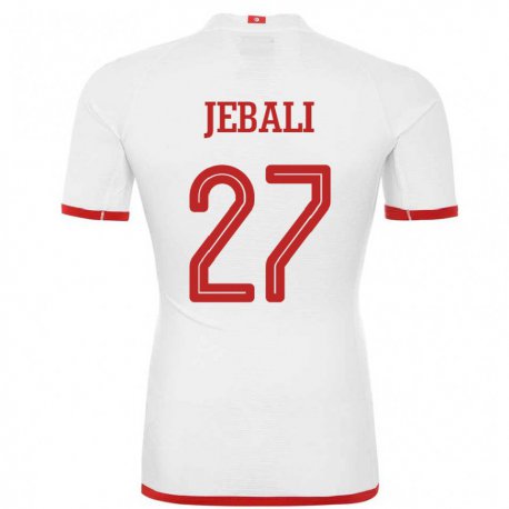 Kandiny Férfi Tunéziai Issam Jebali #27 Fehér Idegenbeli Jersey 22-24 Mez Póló Ing