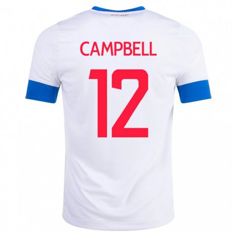 Kandiny Férfi Costa Rica Joel Campbell #12 Fehér Idegenbeli Jersey 22-24 Mez Póló Ing