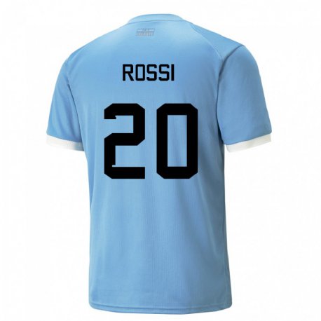 Kandiny Női Uruguayi Diego Rossi #20 Kék Hazai Jersey 22-24 Mez Póló Ing