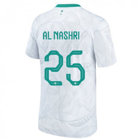 Kandiny Női Szaúd-arábiai Awad Al Nashri #25 Fehér Hazai Jersey 22-24 Mez Póló Ing