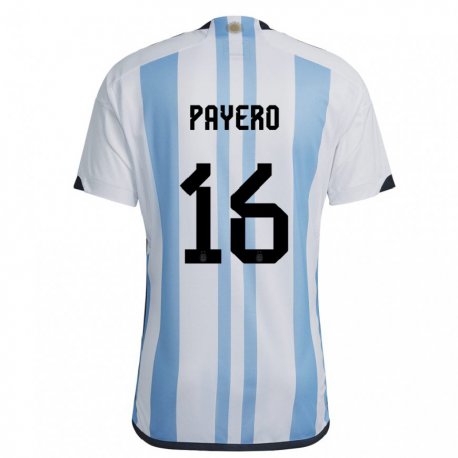 Kandiny Gyermek Argentin Martin Payero #16 Fehér ég Kék Hazai Jersey 22-24 Mez Póló Ing