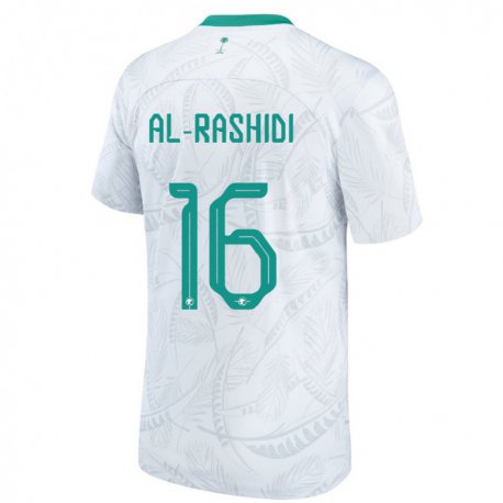 Kandiny Gyermek Szaúd-arábiai Mohammed Al Rashidi #16 Fehér Hazai Jersey 22-24 Mez Póló Ing