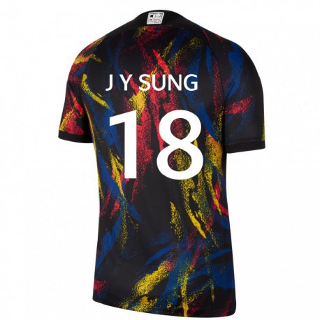 Kandiny Gyermek Dél-koreai Sung Jin Young #18 Sokszínű Idegenbeli Jersey 22-24 Mez Póló Ing