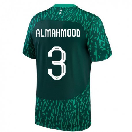 Kandiny Gyermek Szaúd-arábiai Mohammed Almahmood #3 Dark Zöld Idegenbeli Jersey 22-24 Mez Póló Ing
