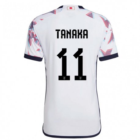 Kandiny Gyermek Japán Mina Tanaka #11 Fehér Idegenbeli Jersey 22-24 Mez Póló Ing