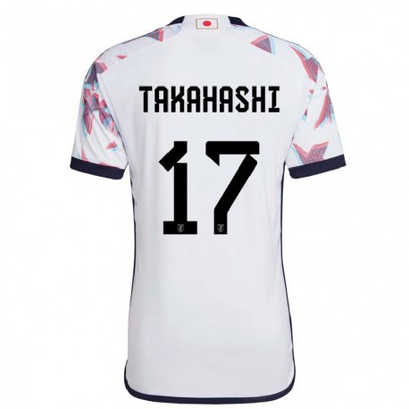 Kandiny Gyermek Japán Hana Takahashi #17 Fehér Idegenbeli Jersey 22-24 Mez Póló Ing