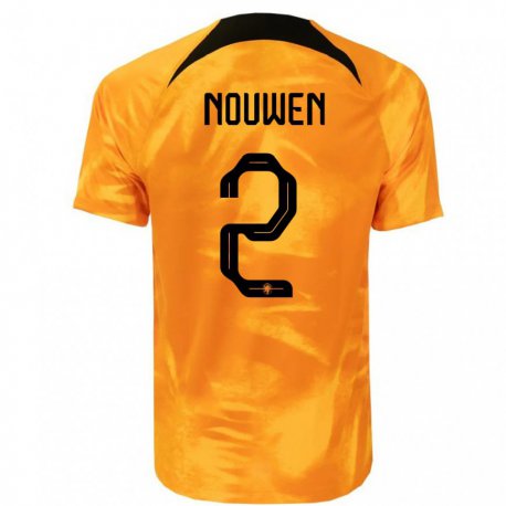 Kandiny Férfi Holland Aniek Nouwen #2 Lézer Narancs Hazai Jersey 22-24 Mez Póló Ing