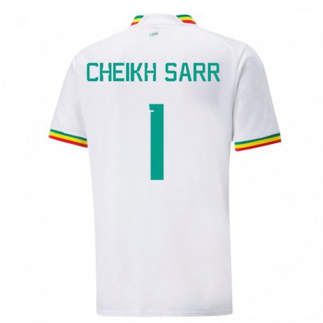 Kandiny Férfi Szenegáli Cheikh Sarr #1 Fehér Hazai Jersey 22-24 Mez Póló Ing