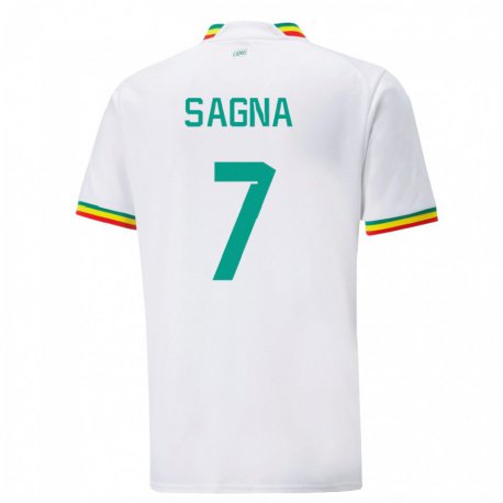 Kandiny Férfi Szenegáli Amadou Sagna #7 Fehér Hazai Jersey 22-24 Mez Póló Ing