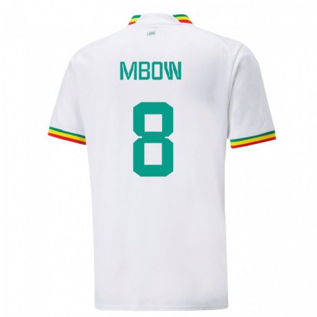 Kandiny Férfi Szenegáli Mamadou Mbow #8 Fehér Hazai Jersey 22-24 Mez Póló Ing
