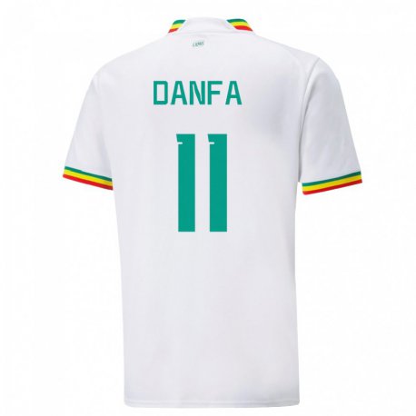Kandiny Férfi Szenegáli Mamadou Danfa #11 Fehér Hazai Jersey 22-24 Mez Póló Ing