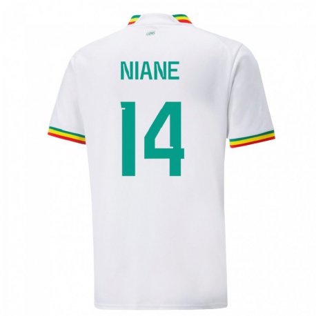 Kandiny Férfi Szenegáli Ibrahima Niane #14 Fehér Hazai Jersey 22-24 Mez Póló Ing
