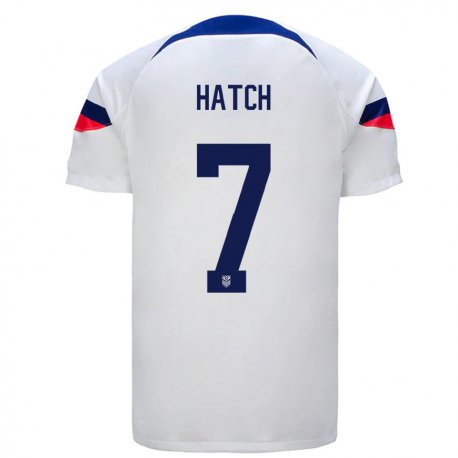 Kandiny Férfi Amerikai Ashley Hatch #7 Fehér Hazai Jersey 22-24 Mez Póló Ing