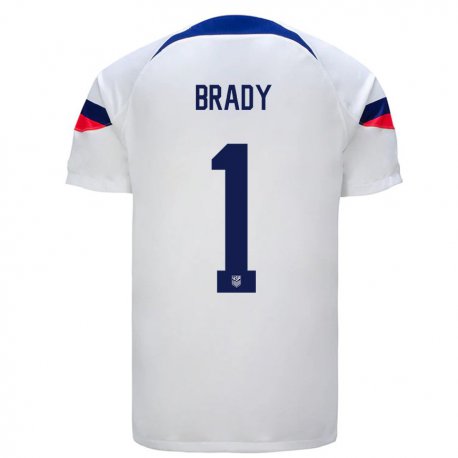 Kandiny Férfi Amerikai Chris Brady #1 Fehér Hazai Jersey 22-24 Mez Póló Ing