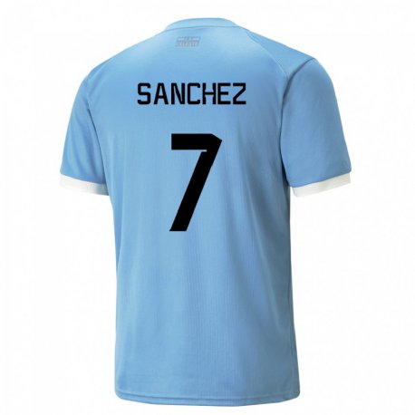 Kandiny Férfi Uruguayi Renzo Sanchez #7 Kék Hazai Jersey 22-24 Mez Póló Ing