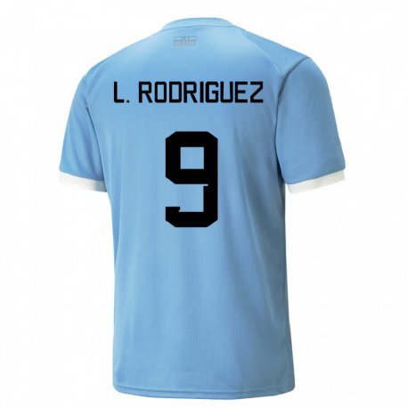 Kandiny Férfi Uruguayi Luciano Rodriguez #9 Kék Hazai Jersey 22-24 Mez Póló Ing