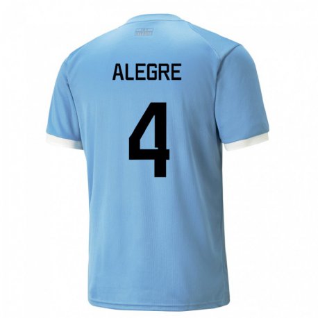Kandiny Férfi Uruguayi Ignacio Alegre #4 Kék Hazai Jersey 22-24 Mez Póló Ing