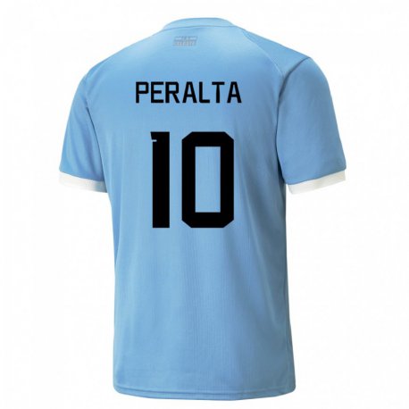 Kandiny Férfi Uruguayi Mateo Peralta #10 Kék Hazai Jersey 22-24 Mez Póló Ing