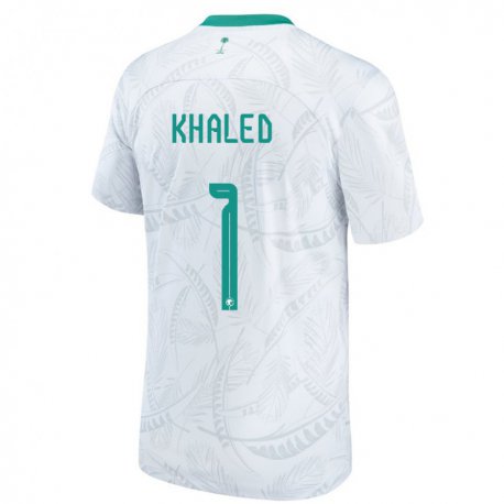 Kandiny Férfi Szaúd-arábiai Sarah Khaled #1 Fehér Hazai Jersey 22-24 Mez Póló Ing