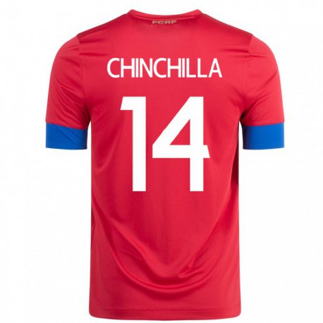 Kandiny Férfi Costa Rica Priscila Chinchilla #14 Piros Hazai Jersey 22-24 Mez Póló Ing
