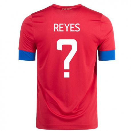 Kandiny Férfi Costa Rica Kenan Reyes #0 Piros Hazai Jersey 22-24 Mez Póló Ing