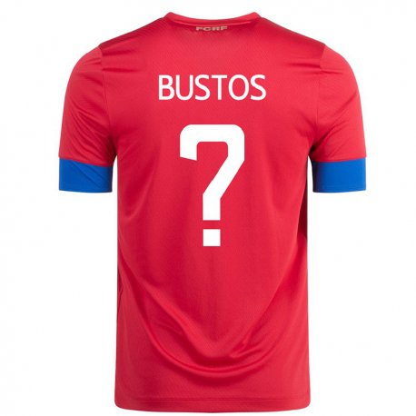 Kandiny Férfi Costa Rica Roy Bustos #0 Piros Hazai Jersey 22-24 Mez Póló Ing