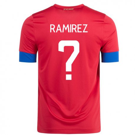 Kandiny Férfi Costa Rica Walter Ramirez #0 Piros Hazai Jersey 22-24 Mez Póló Ing