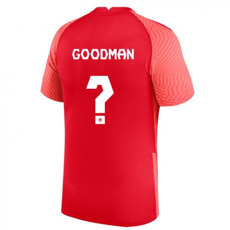 Kandiny Férfi Kanadai Owen Goodman #0 Piros Hazai Jersey 22-24 Mez Póló Ing