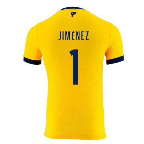 Kandiny Férfi Ecuadori Tony Jimenez #1 Sárga Hazai Jersey 22-24 Mez Póló Ing