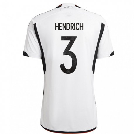 Kandiny Férfi Német Kathrin Hendrich #3 Fehér Fekete Hazai Jersey 22-24 Mez Póló Ing
