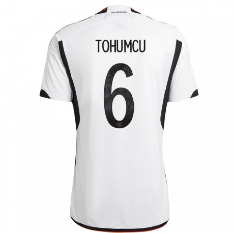 Kandiny Férfi Német Umut Tohumcu #6 Fehér Fekete Hazai Jersey 22-24 Mez Póló Ing