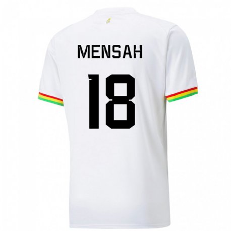 Kandiny Férfi Ghánai Isaac Mensah #18 Fehér Hazai Jersey 22-24 Mez Póló Ing