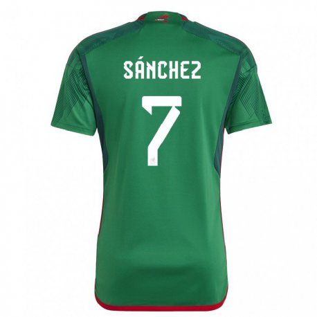 Kandiny Férfi Mexikói Maria Sanchez #7 Zöld Hazai Jersey 22-24 Mez Póló Ing