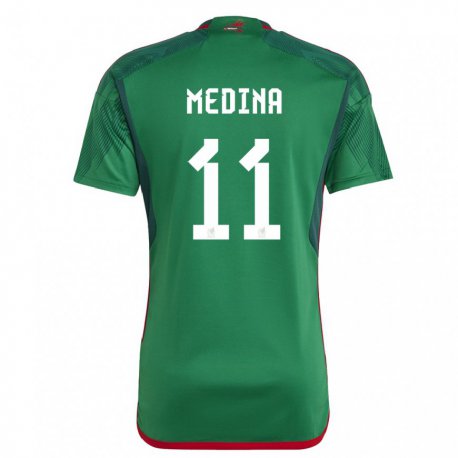 Kandiny Férfi Mexikói Diego Medina #11 Zöld Hazai Jersey 22-24 Mez Póló Ing