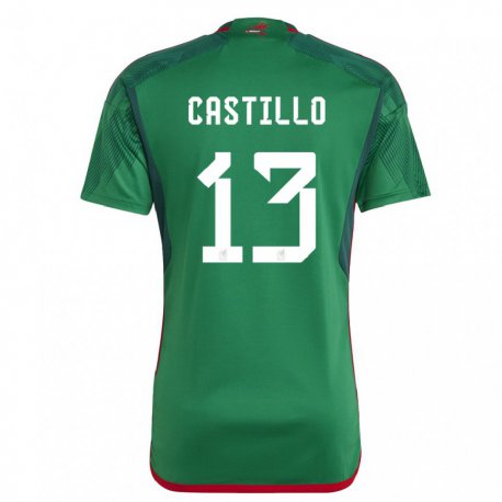 Kandiny Férfi Mexikói Jose Castillo #13 Zöld Hazai Jersey 22-24 Mez Póló Ing