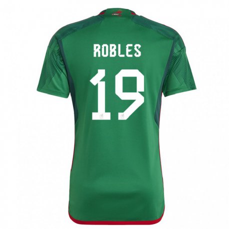 Kandiny Férfi Mexikói Angel Robles #19 Zöld Hazai Jersey 22-24 Mez Póló Ing