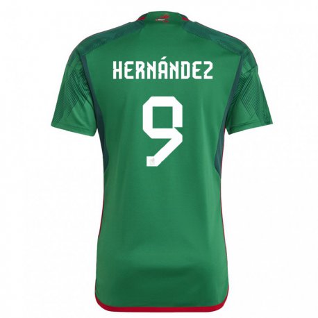 Kandiny Férfi Mexikói Jesus Hernandez #9 Zöld Hazai Jersey 22-24 Mez Póló Ing