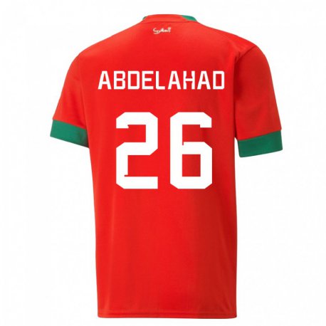 Kandiny Férfi Marokkói Imane Abdelahad #26 Piros Hazai Jersey 22-24 Mez Póló Ing