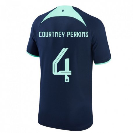 Kandiny Férfi Ausztrál Jordan Courtney Perkins #4 Sötétkék Idegenbeli Jersey 22-24 Mez Póló Ing