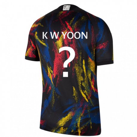 Kandiny Férfi Dél-koreai Yoon Ki Wook #0 Sokszínű Idegenbeli Jersey 22-24 Mez Póló Ing