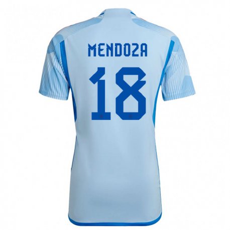 Kandiny Férfi Spanyol Rodrigo Mendoza #18 Sky Kék Idegenbeli Jersey 22-24 Mez Póló Ing