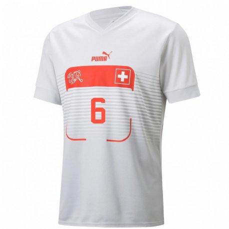 Kandiny Férfi Svájci Mauricio Willimann #6 Fehér Idegenbeli Jersey 22-24 Mez Póló Ing