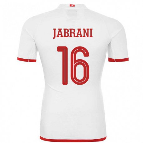 Kandiny Férfi Tunéziai Soulaima Jabrani #16 Fehér Idegenbeli Jersey 22-24 Mez Póló Ing