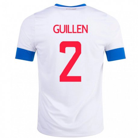 Kandiny Férfi Costa Rica Gabriela Guillen #2 Fehér Idegenbeli Jersey 22-24 Mez Póló Ing