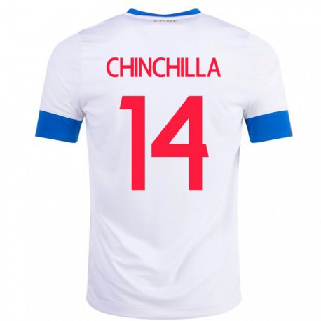Kandiny Férfi Costa Rica Priscila Chinchilla #14 Fehér Idegenbeli Jersey 22-24 Mez Póló Ing