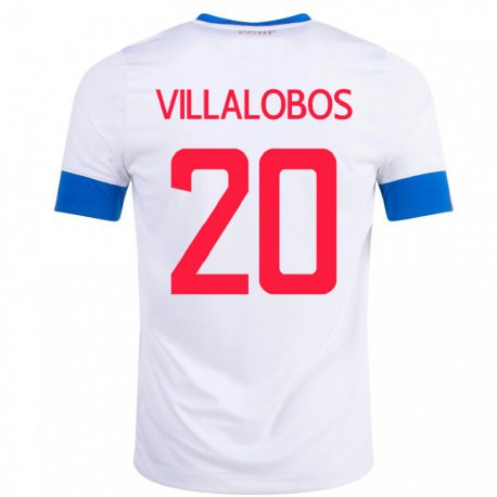 Kandiny Férfi Costa Rica Fabiola Villalobos #20 Fehér Idegenbeli Jersey 22-24 Mez Póló Ing