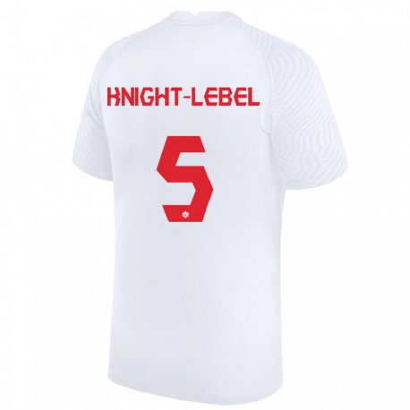 Kandiny Férfi Kanadai Jamie Knight Lebel #5 Fehér Idegenbeli Jersey 22-24 Mez Póló Ing